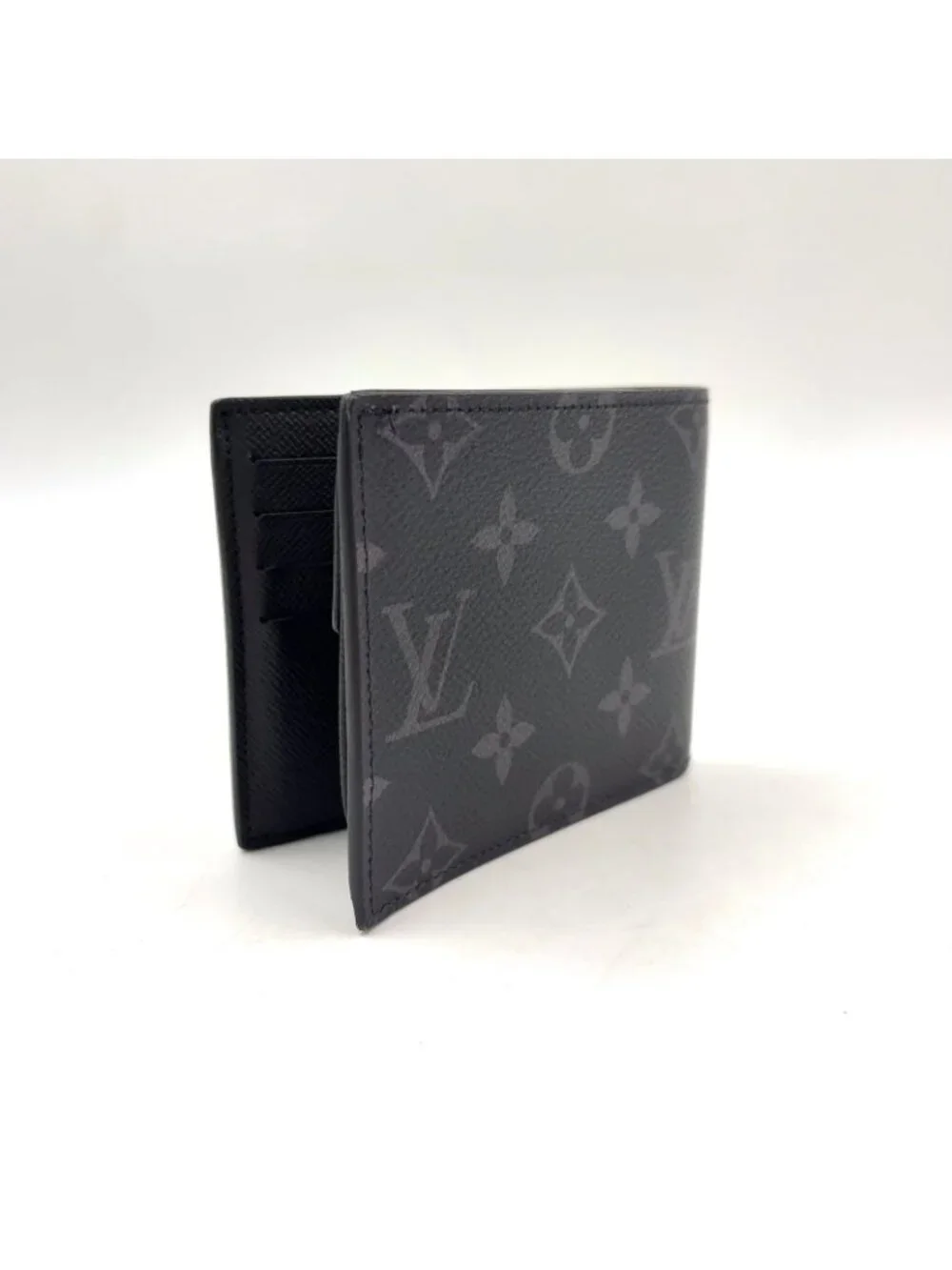 Louis Vuitton Portefeuille Marco NM Monogram Eclipse Leather Black Bifold